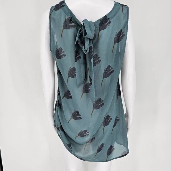 Cabi Tulip Tunic Sheer Blouse Medium - Picture 3 of 6
